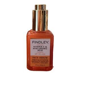 NEW Findley Vitamin C & Hyaluronic Acid Face Serum All In One 2 fl oz/59 mL